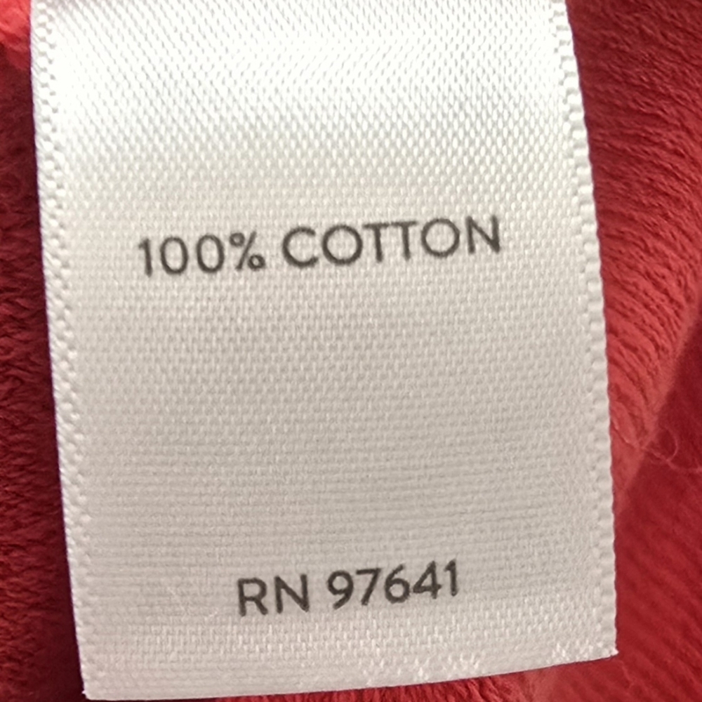 J. Jill Coral-Red Short Sleeve V-Notch Top Size L - Picture 5 of 5